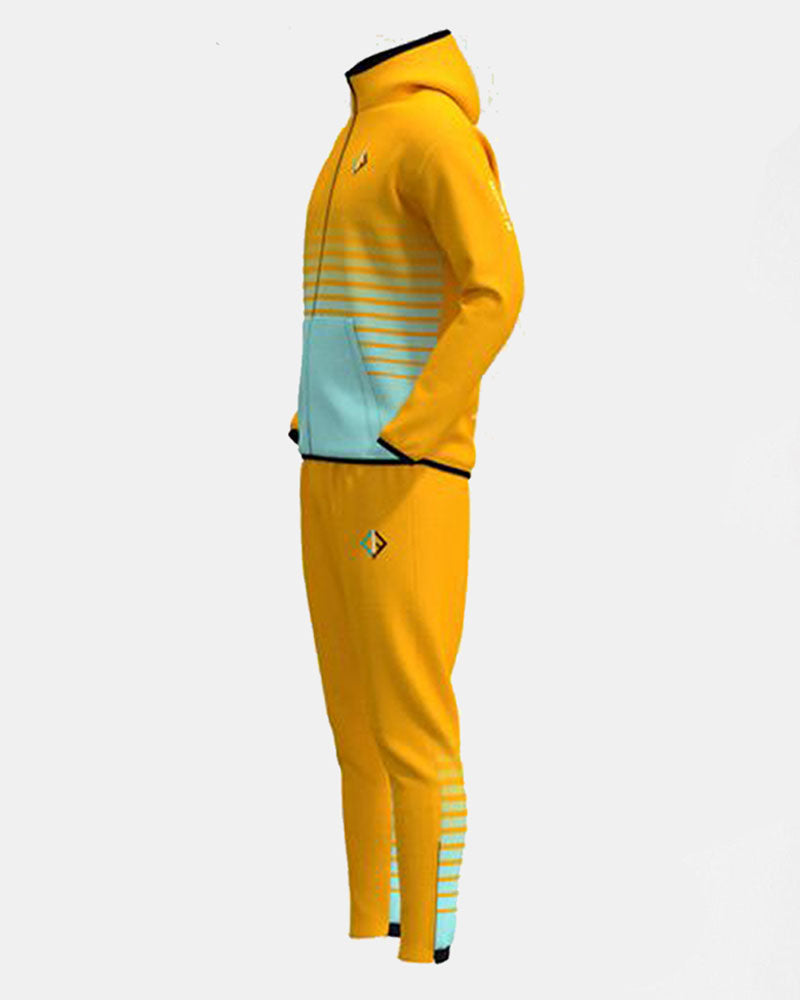 Yellow Hooded Track Suit Set - LImitless Identity Fashion