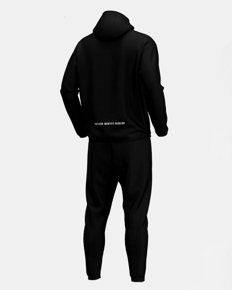 Black Hooded Track Suit Set for Men - LImitless Identity Fashion