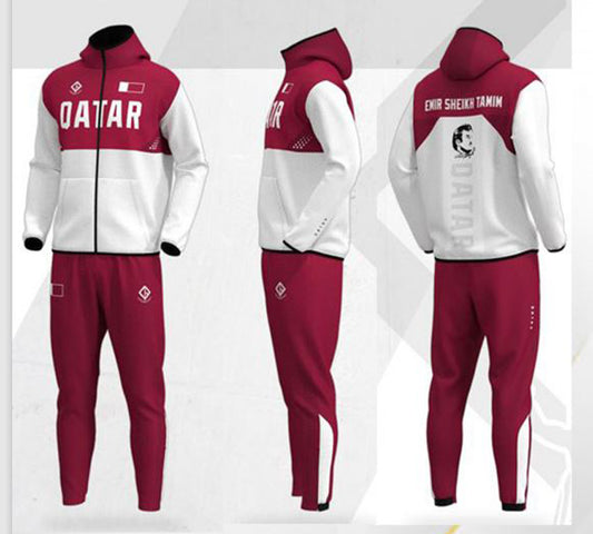 Hooded Track Suit (QATAR) - LImitless Identity Fashion