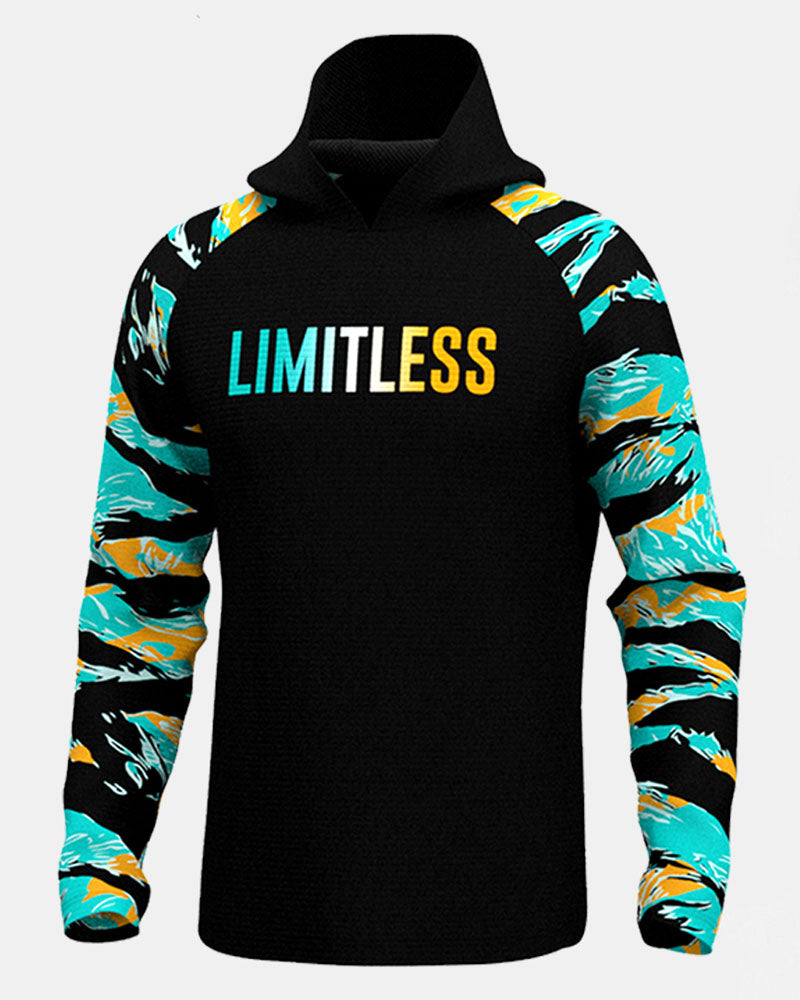 Hooded Pattern Pro T-Shirt - LImitless Identity Fashion