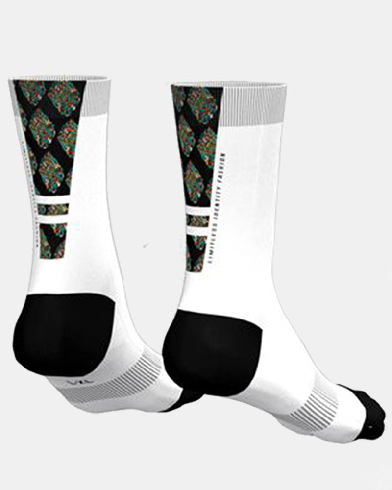 White Fitness Socks - LImitless Identity Fashion