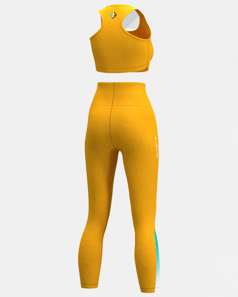 Fitness Set for Women-Yellow - LImitless Identity Fashion