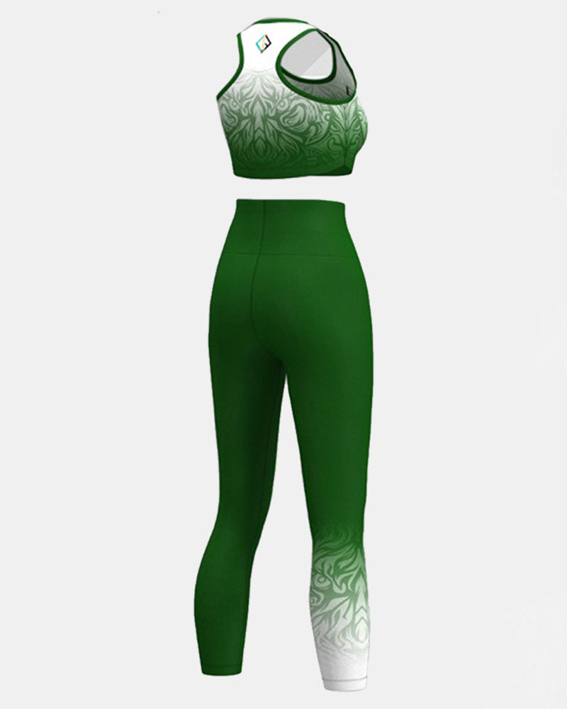 Green Fitness Set for Women - LImitless Identity Fashion