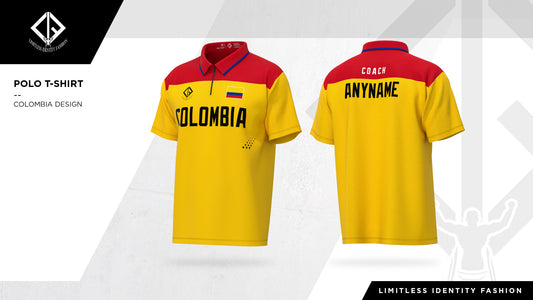 TEAM COLOMBIA COACH POLO T- SHIRT