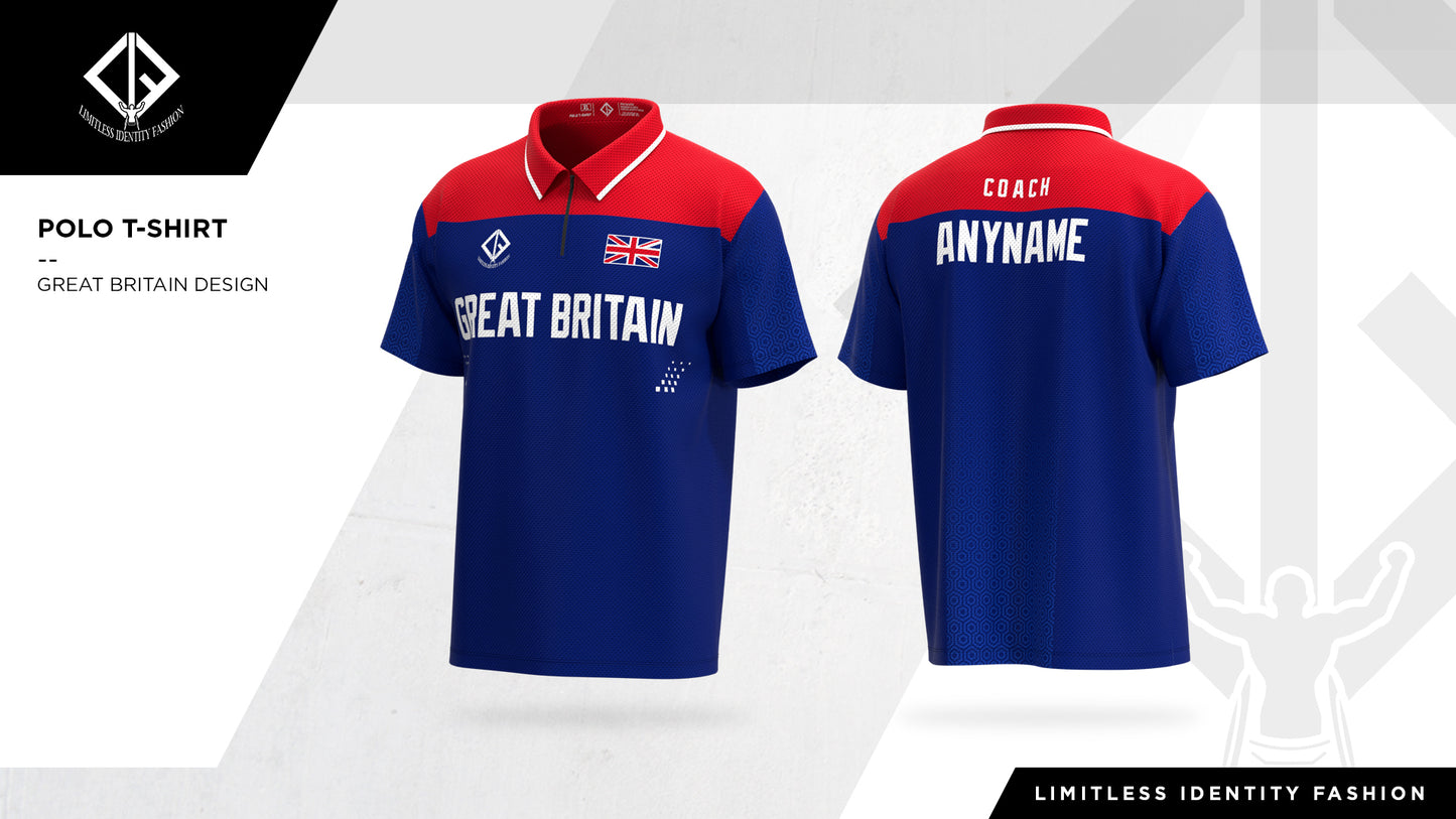 TEAM GBR COACH POLO T- SHIRT